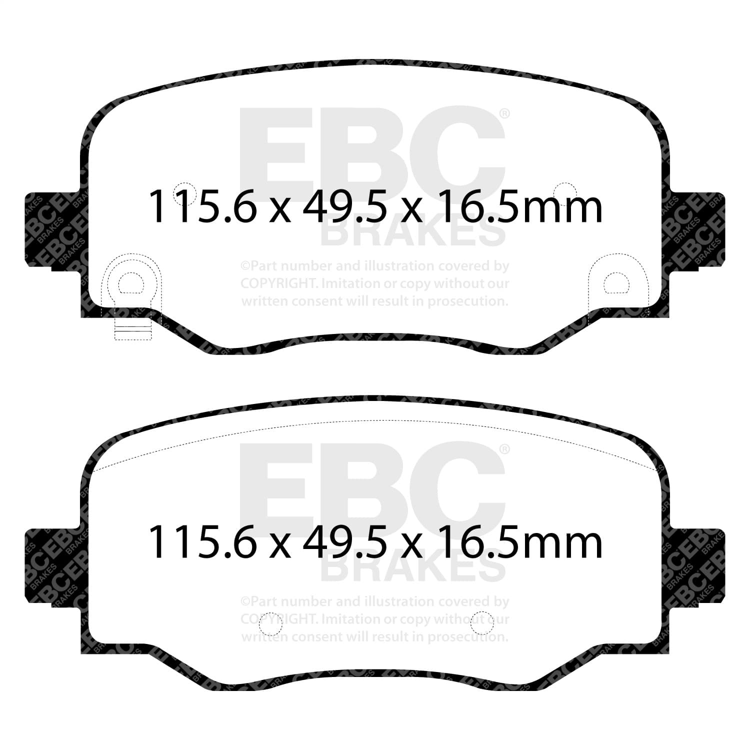 EBC Brakes - DP62237 - Disc Brake Pad image 4
