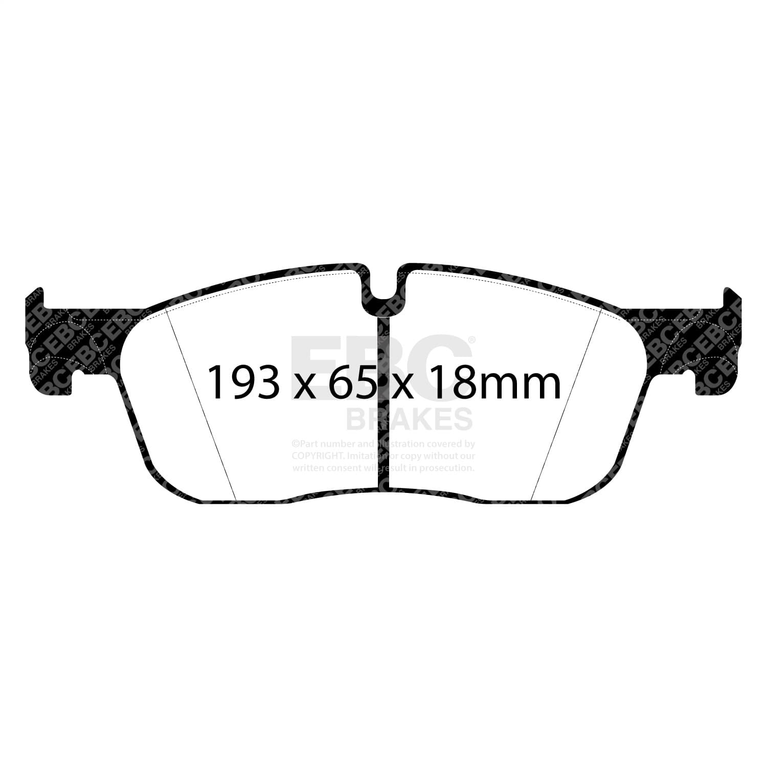 EBC Brakes - DP22255 - Disc Brake Pad image 2