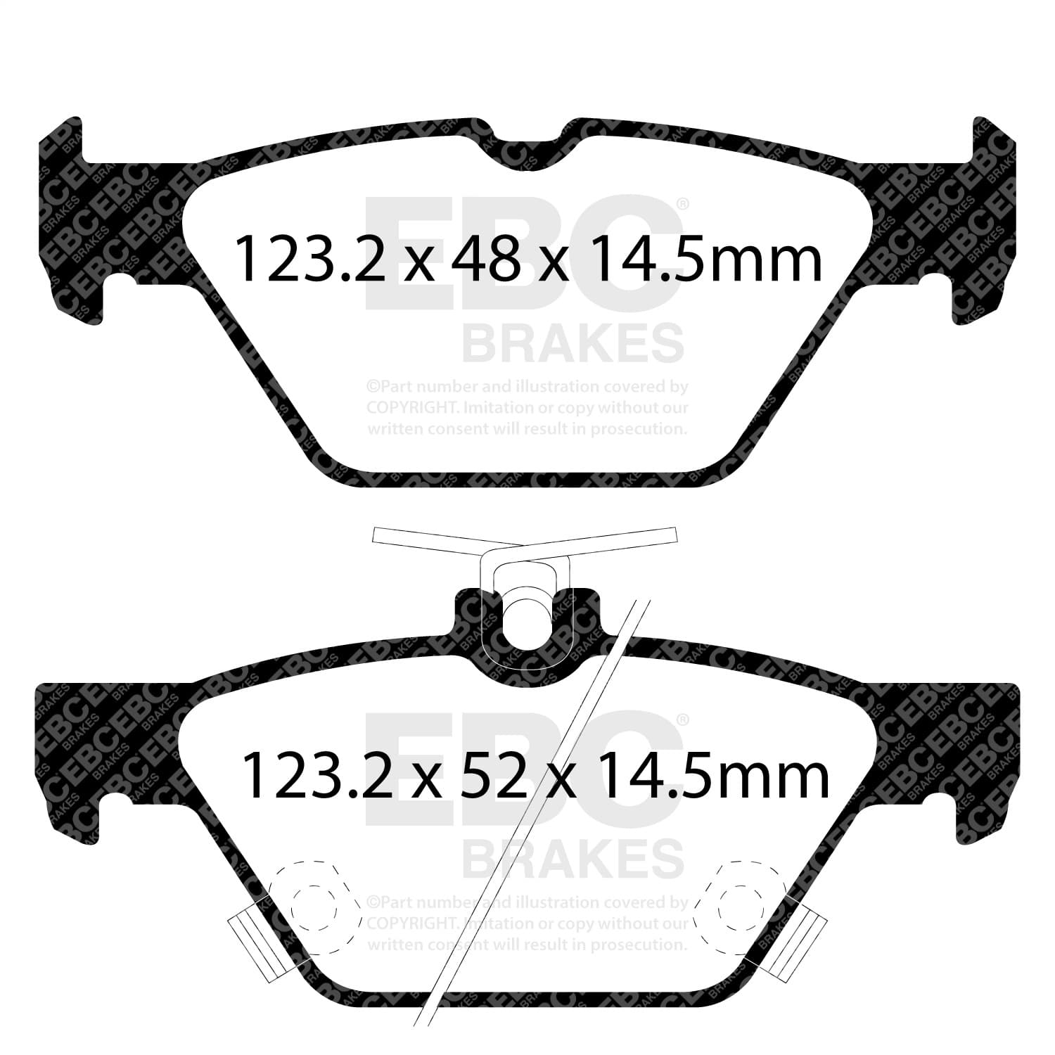 EBC Brakes - DP52257NDX - Disc Brake Pad image 4