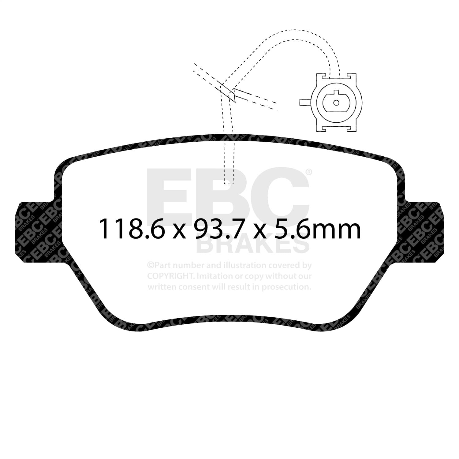 EBC Brakes - DP32258C - Disc Brake Pad image 3