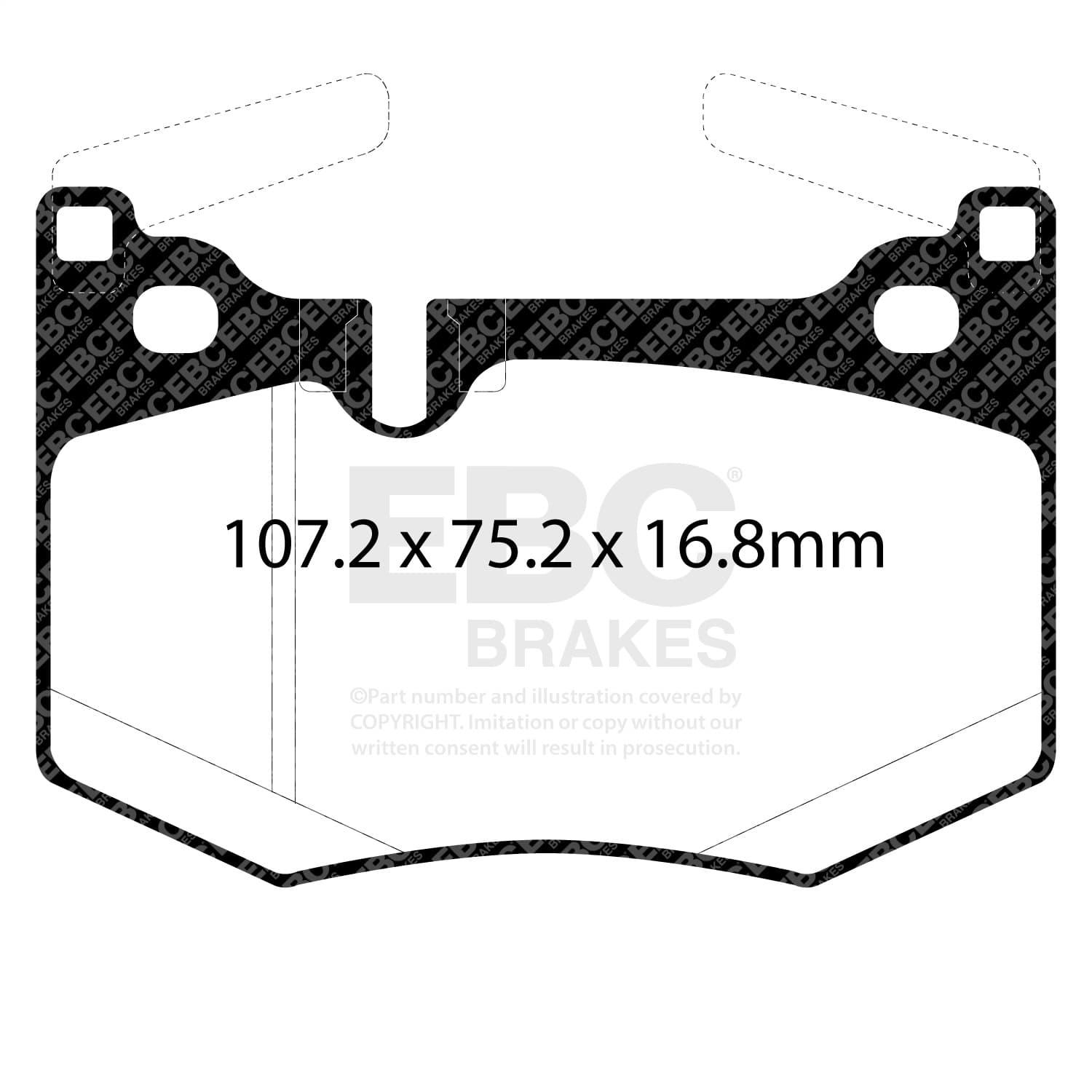 EBC Brakes - DP42261R - Disc Brake Pad image 2