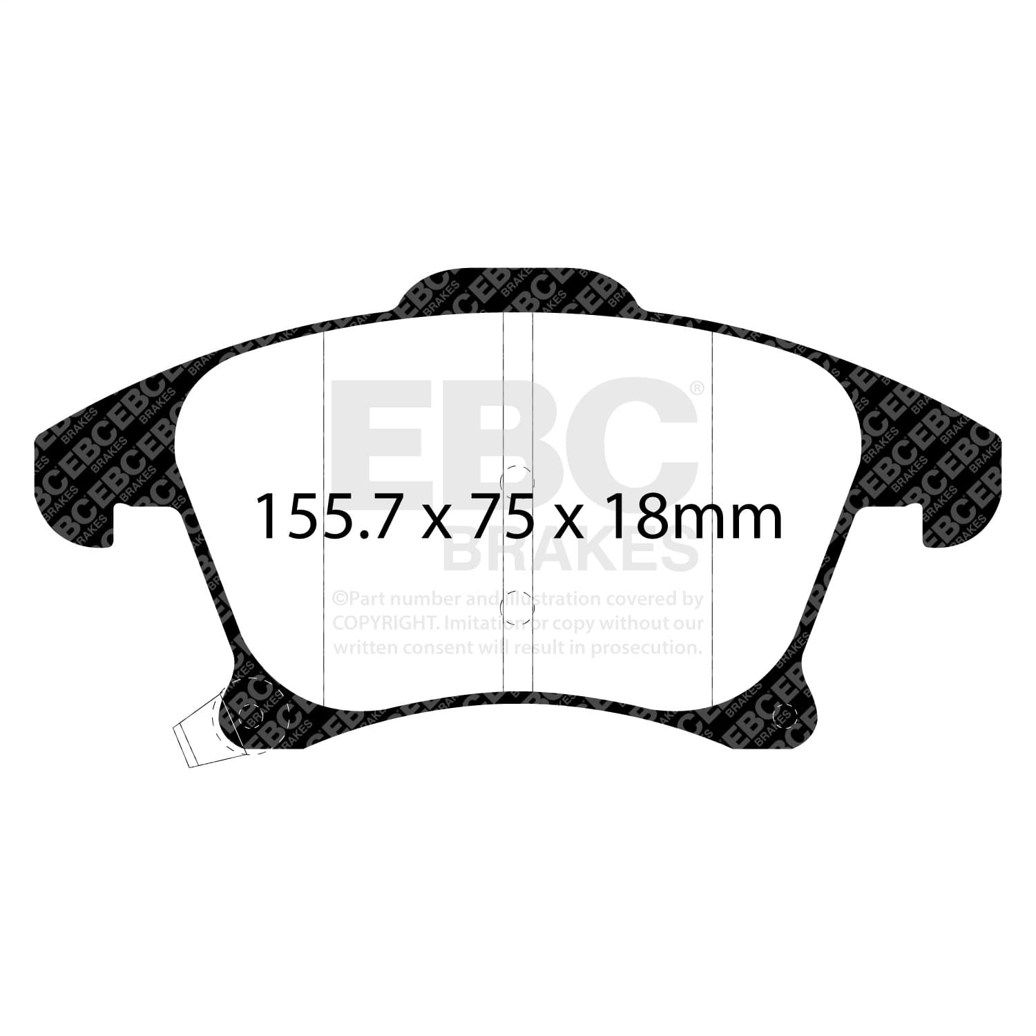 EBC Brakes - DP32269C - Disc Brake Pad image 3