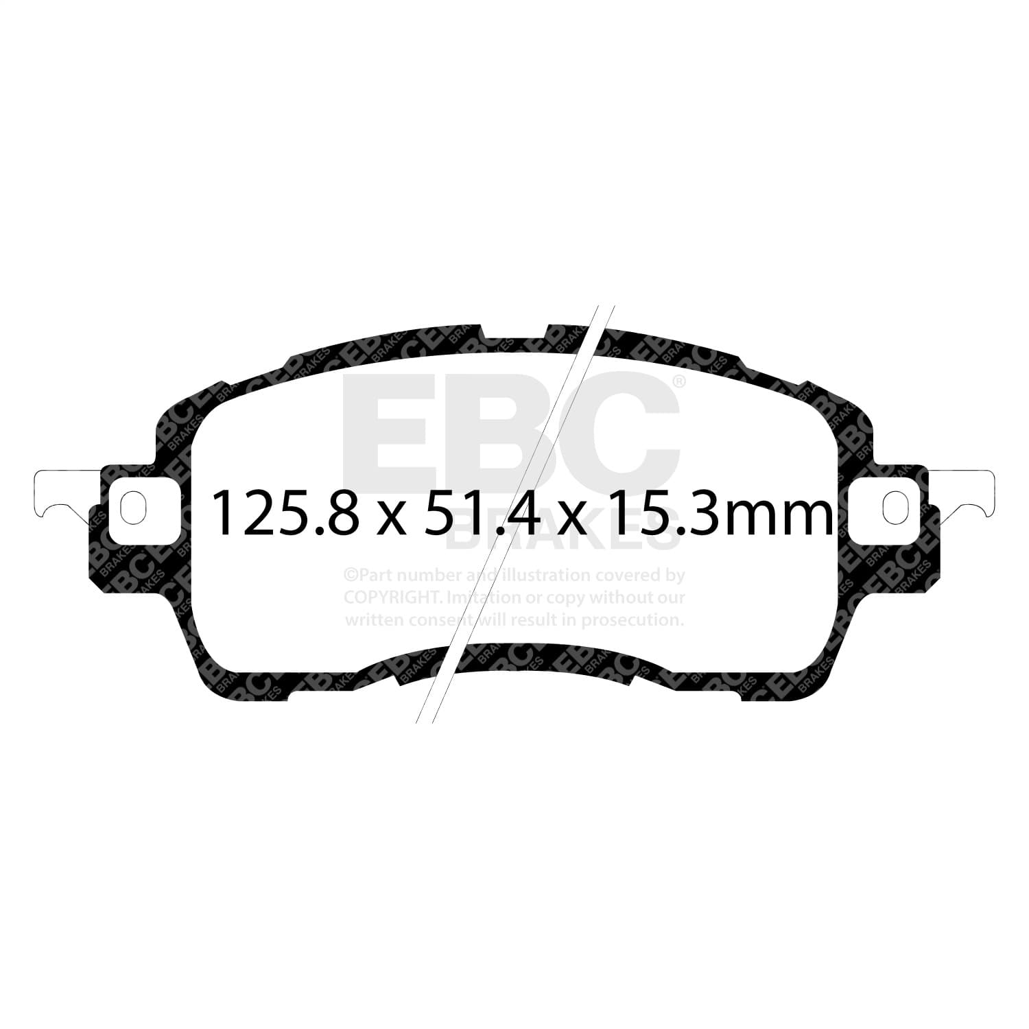 EBC Brakes - UD1852 - Disc Brake Pad image 5