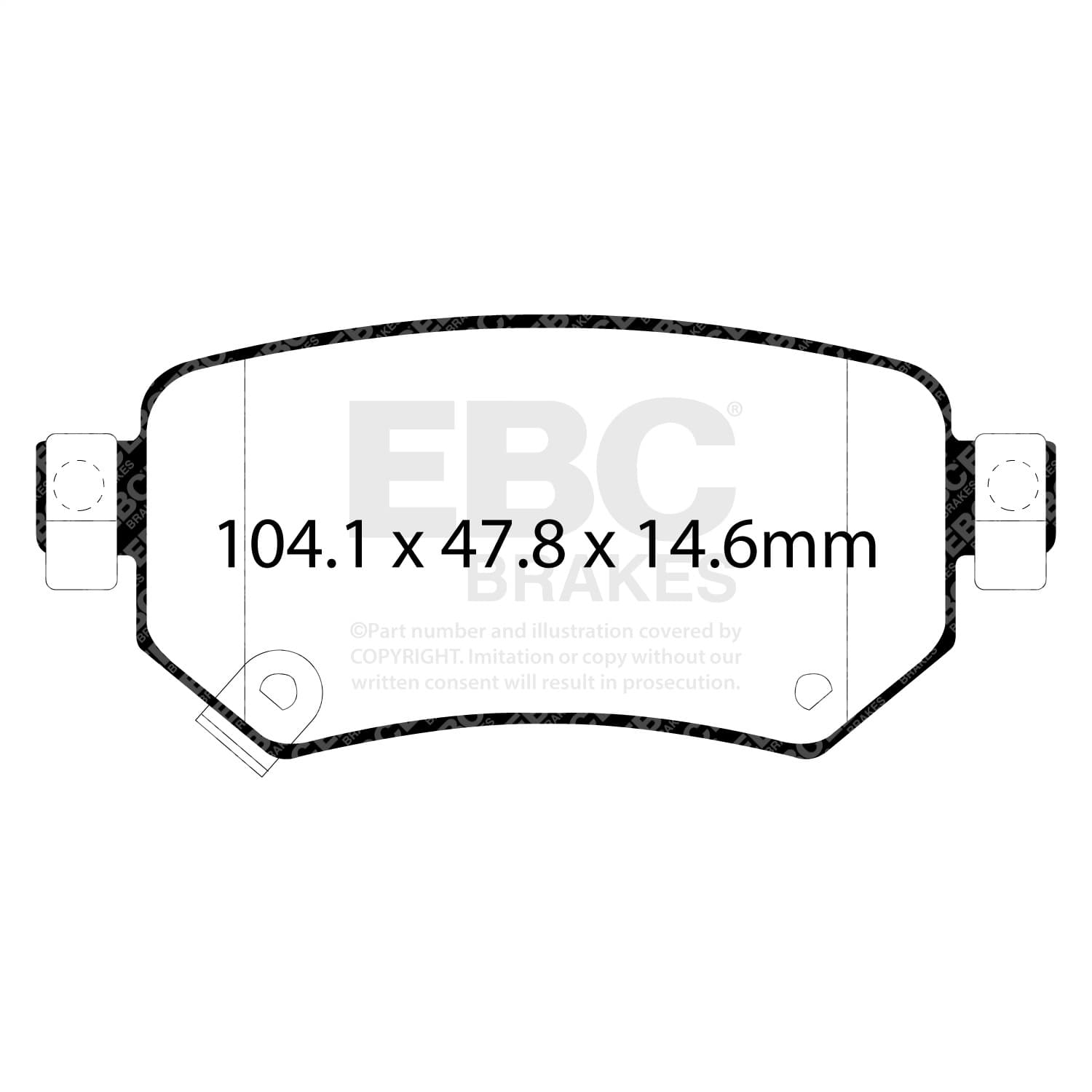 EBC Brakes - DP22287 - Disc Brake Pad image 6