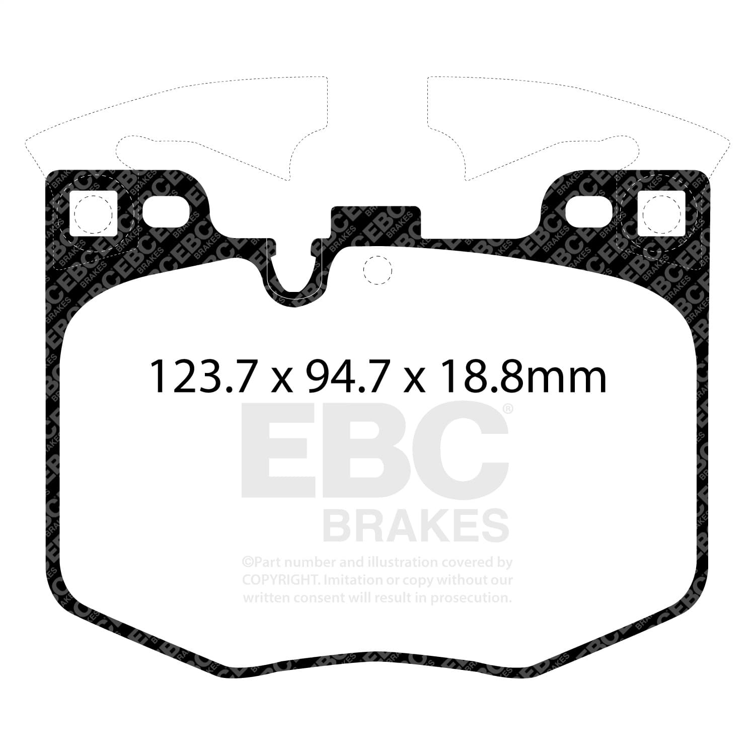 EBC Brakes - DP22302 - Disc Brake Pad image 5