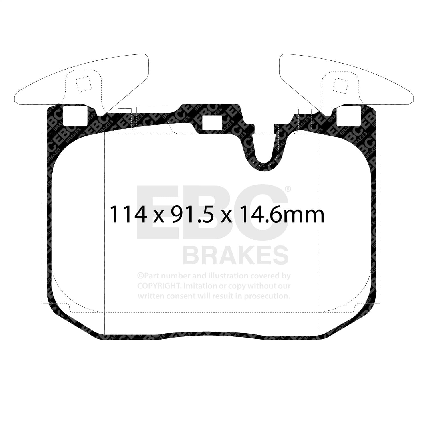 EBC Brakes - DP42303R - Disc Brake Pad image 2