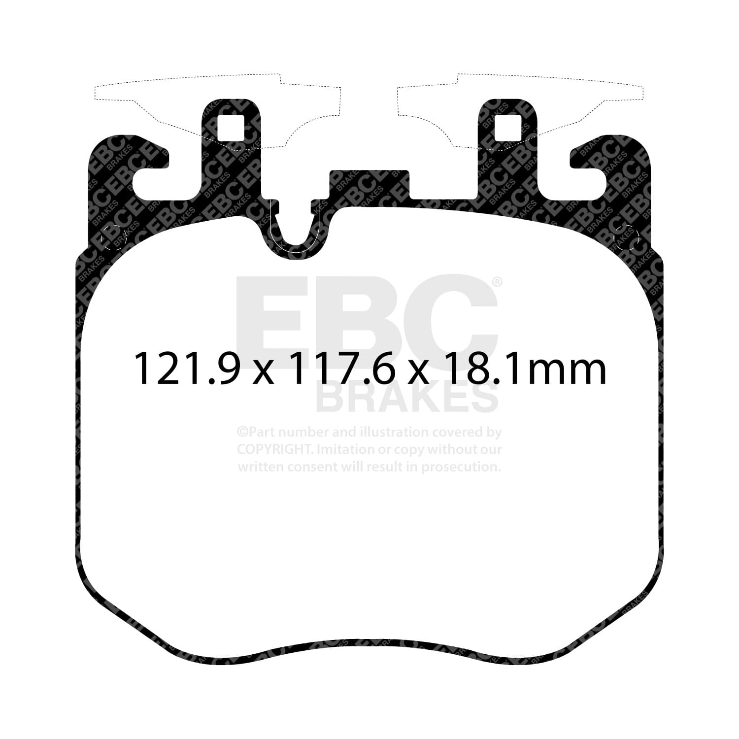 EBC Brakes - DP42304R - Disc Brake Pad image 5