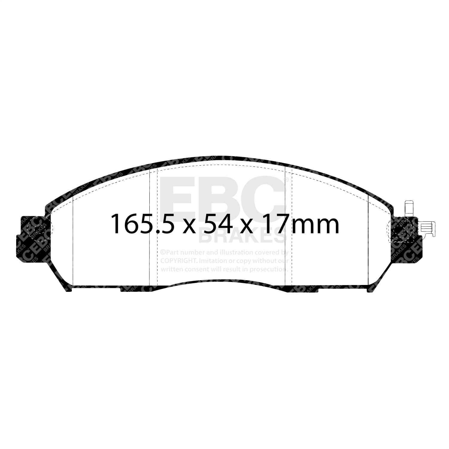 EBC Brakes - DP22310 - Disc Brake Pad image 3