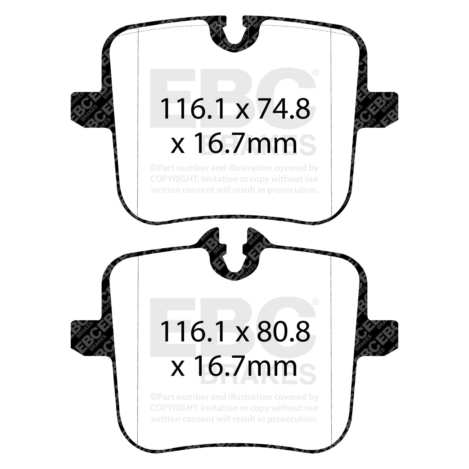 EBC Brakes - DP32320C - Disc Brake Pad image 2