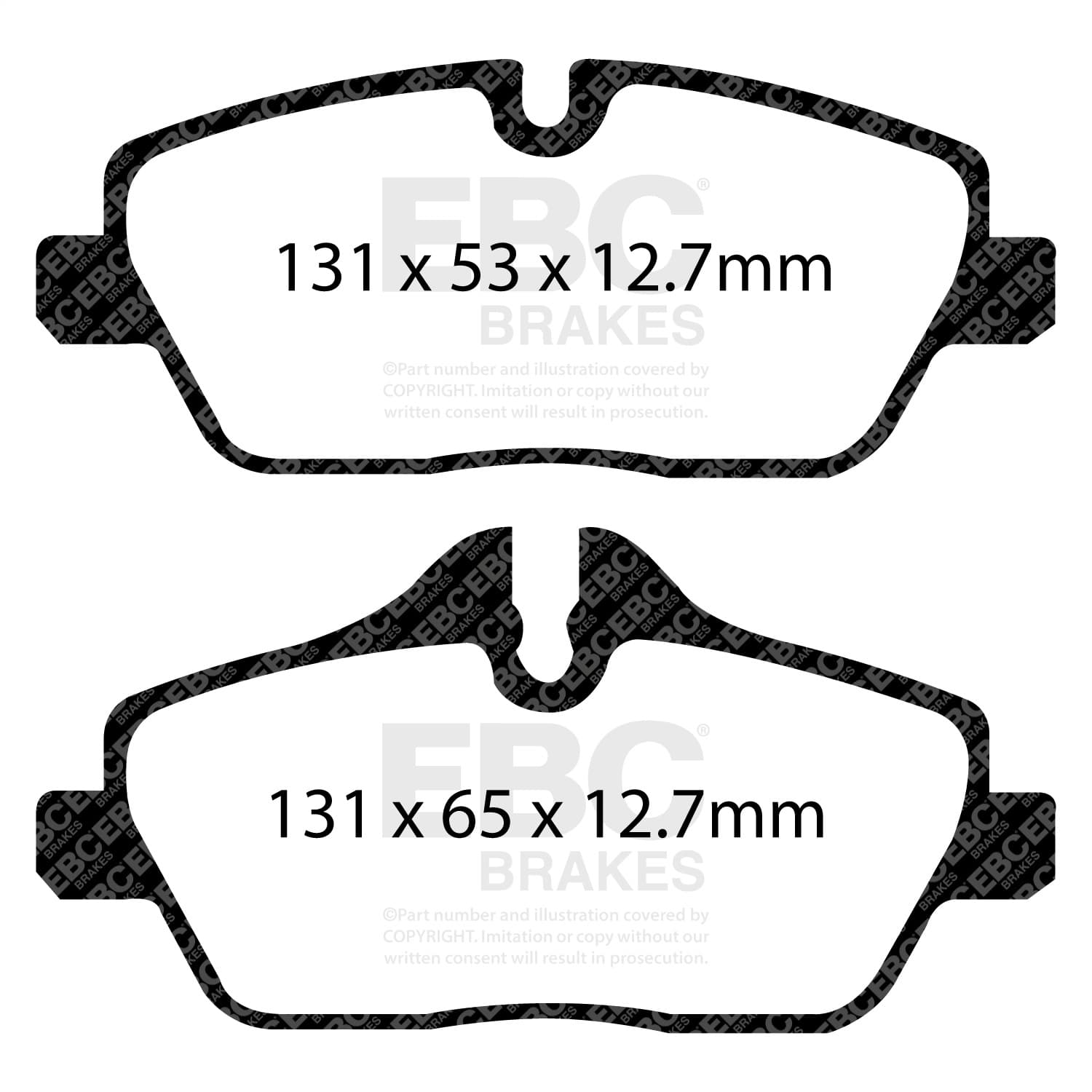 EBC Brakes - UD13081 - Disc Brake Pad image 2