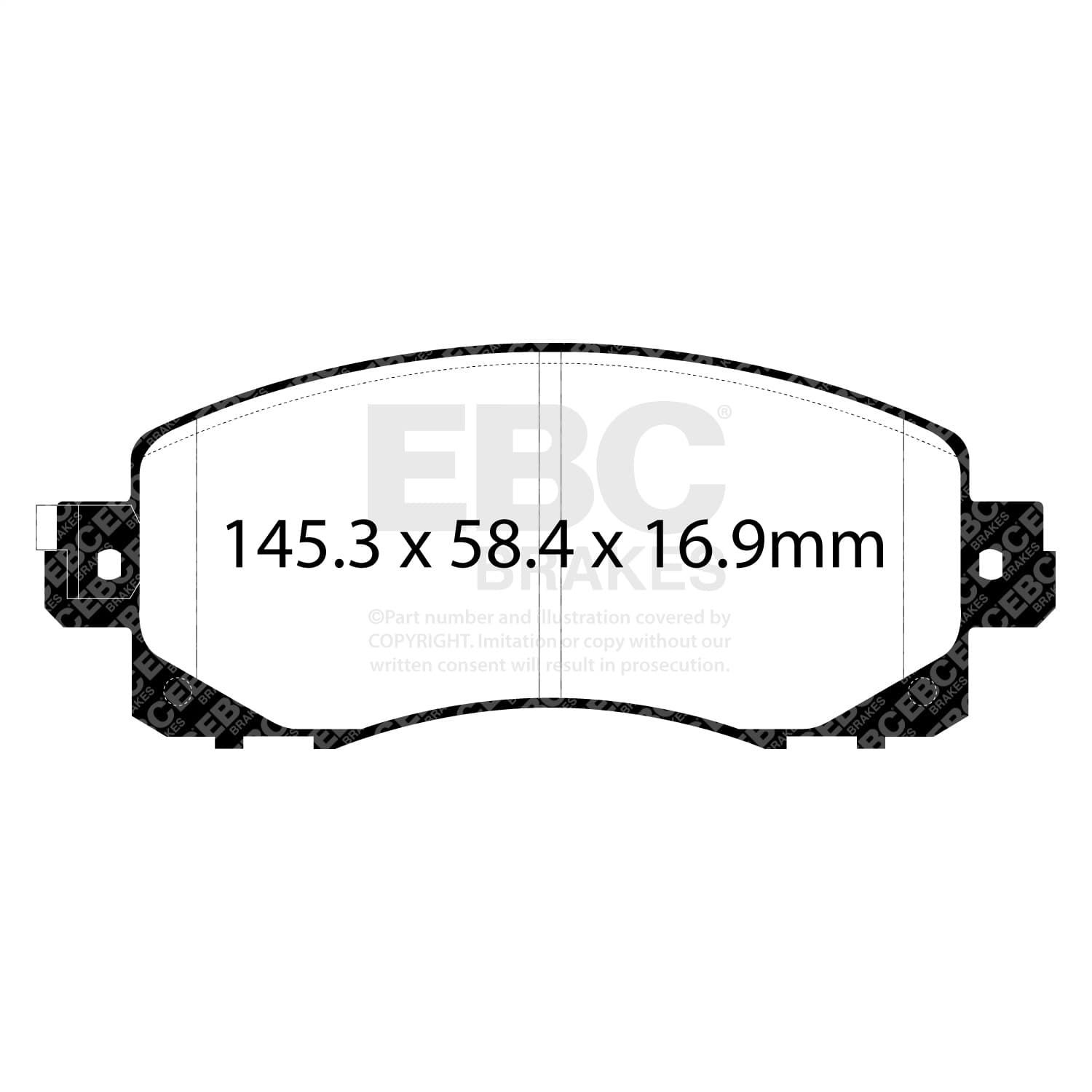 EBC Brakes - DP22330 - Disc Brake Pad image 2