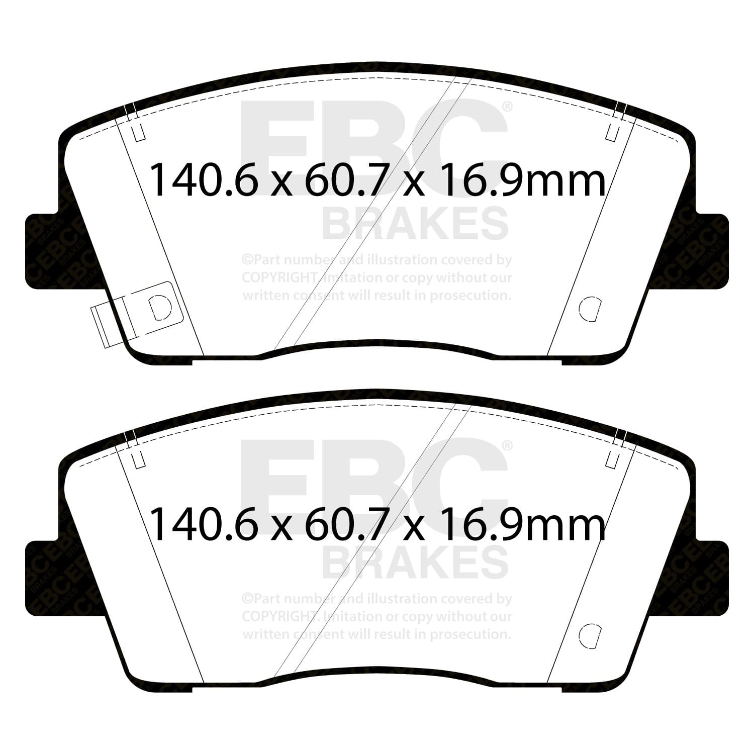 EBC Brakes - DP32358C - Disc Brake Pad image 2