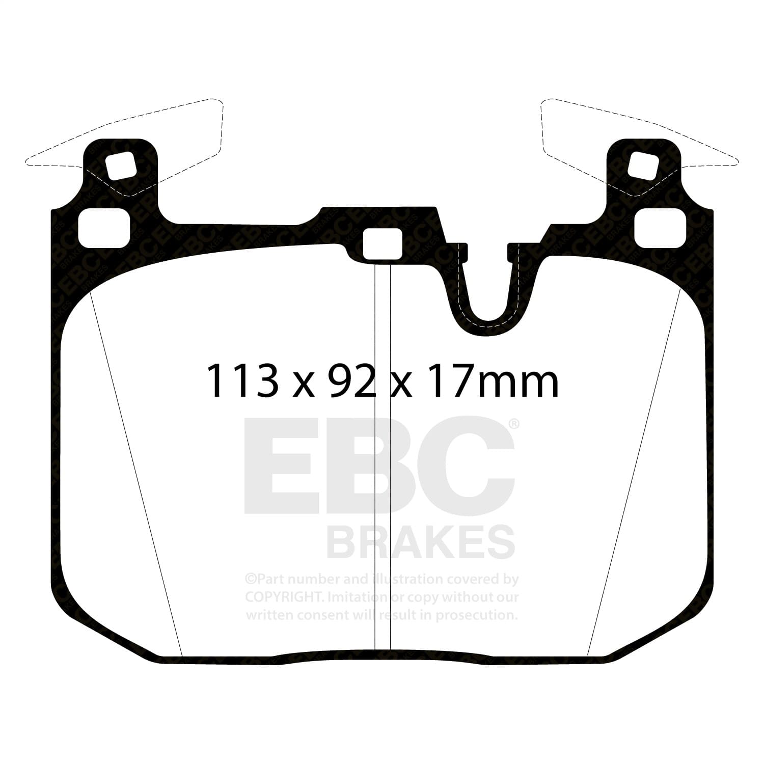 EBC Brakes - DP52360NDX - Disc Brake Pad image 3