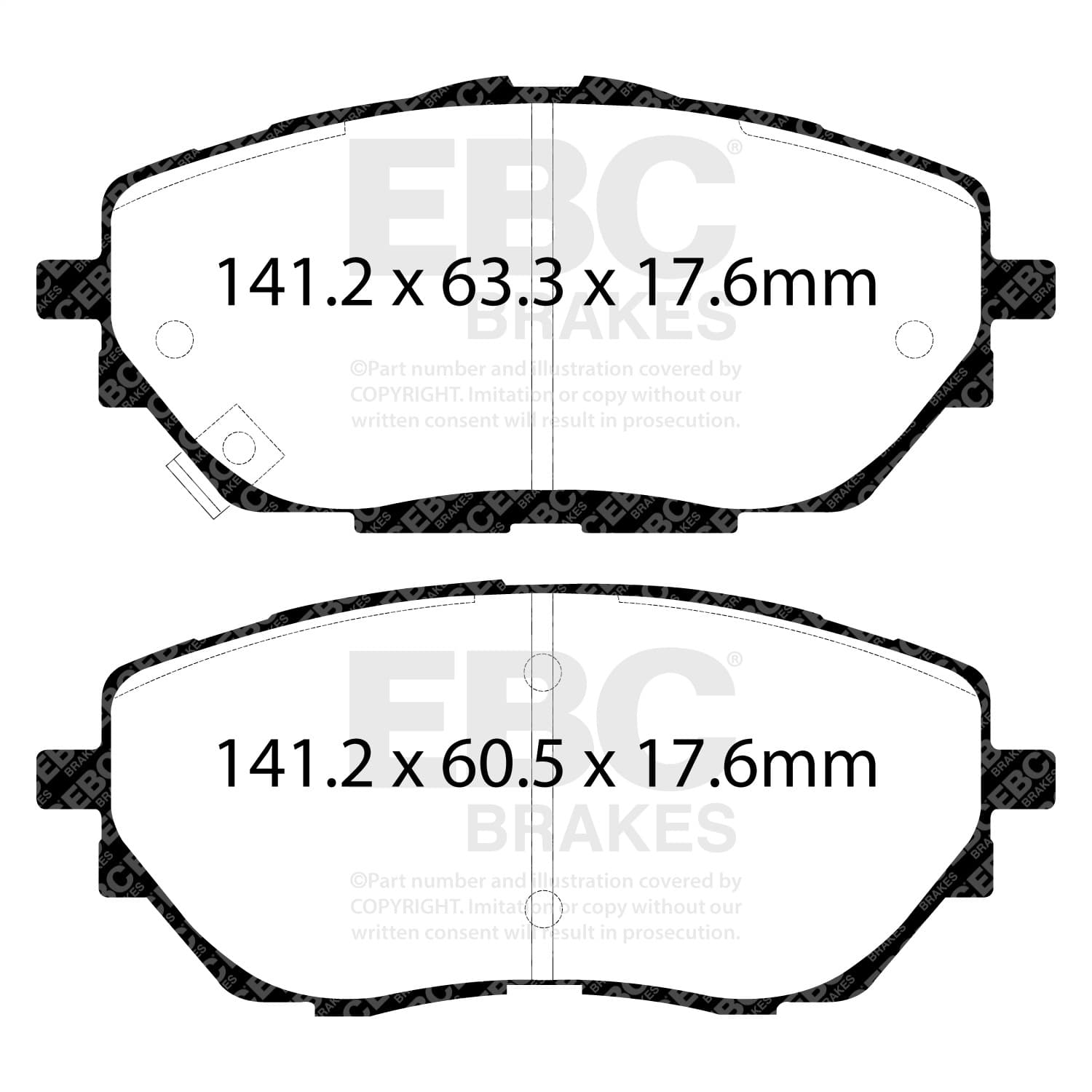 EBC Brakes - DP42368R - Disc Brake Pad image 4
