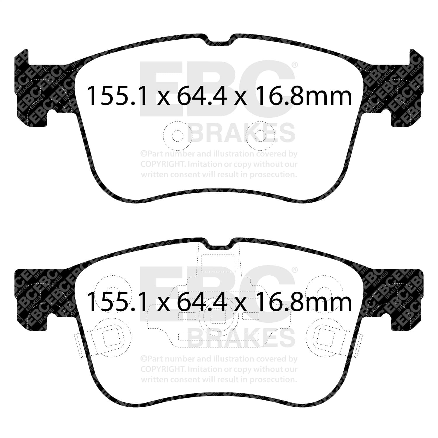 EBC Brakes - DP62372 - Disc Brake Pad image 2