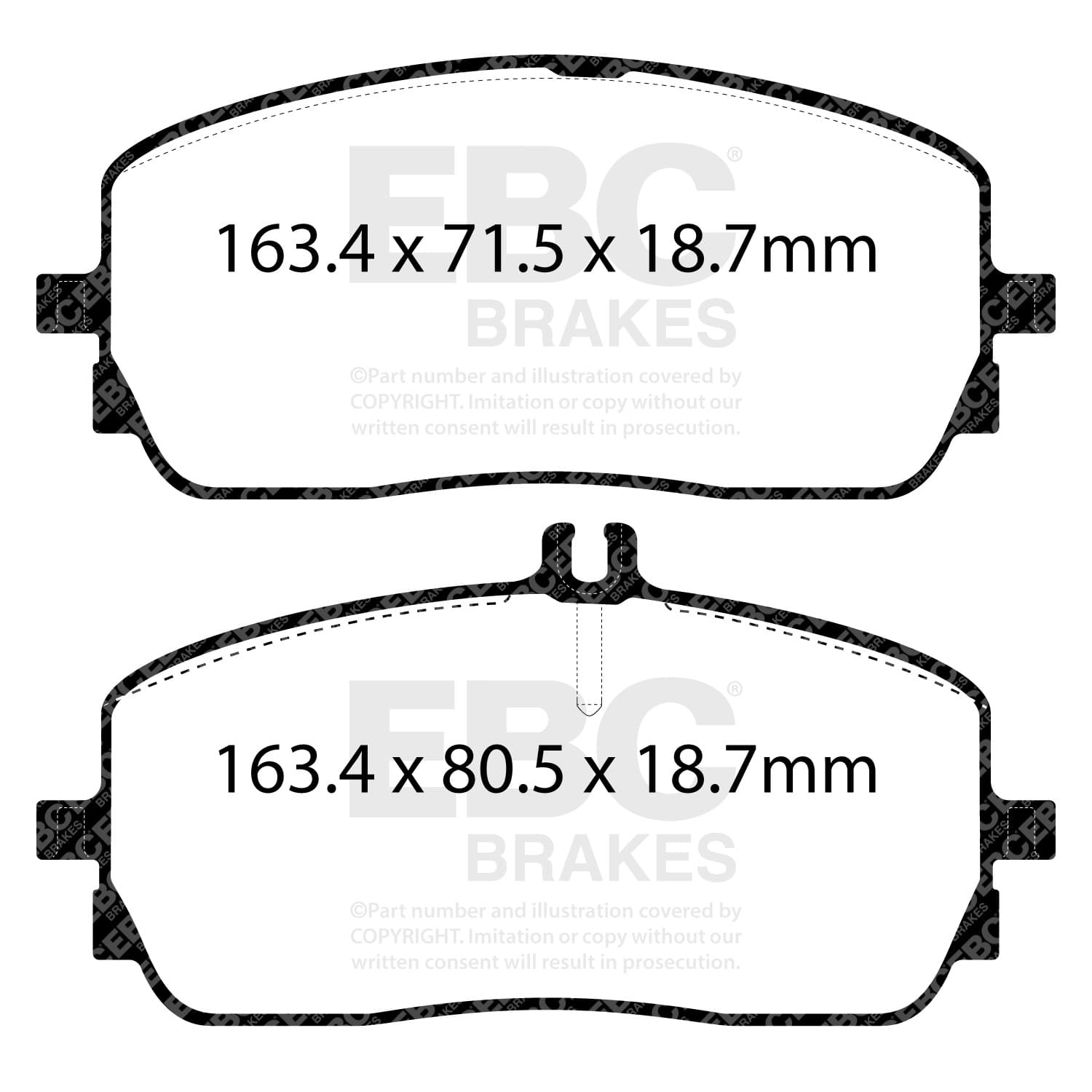 EBC Brakes - DP62390 - Disc Brake Pad image 3