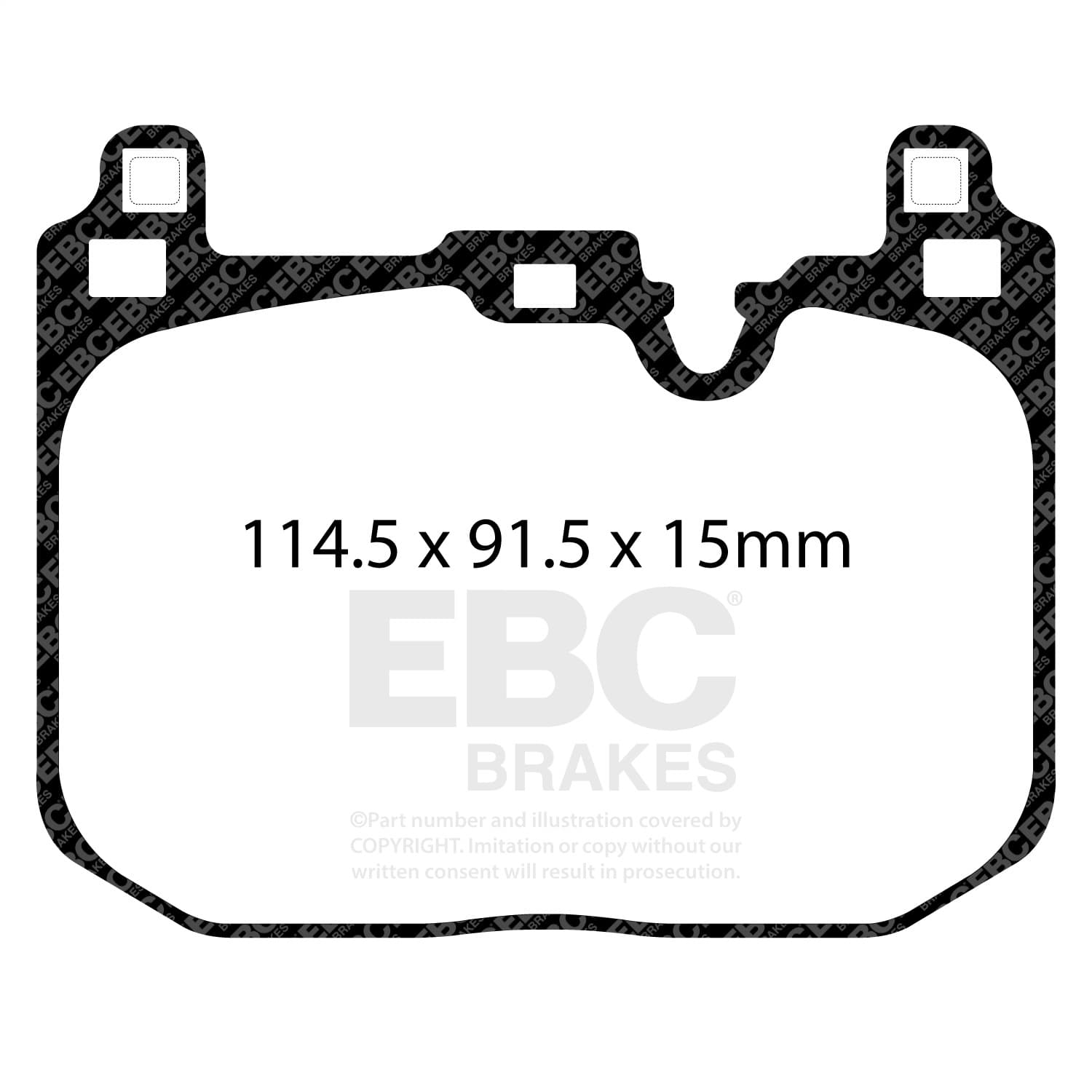 EBC Brakes - DP52393NDX - Disc Brake Pad image 2