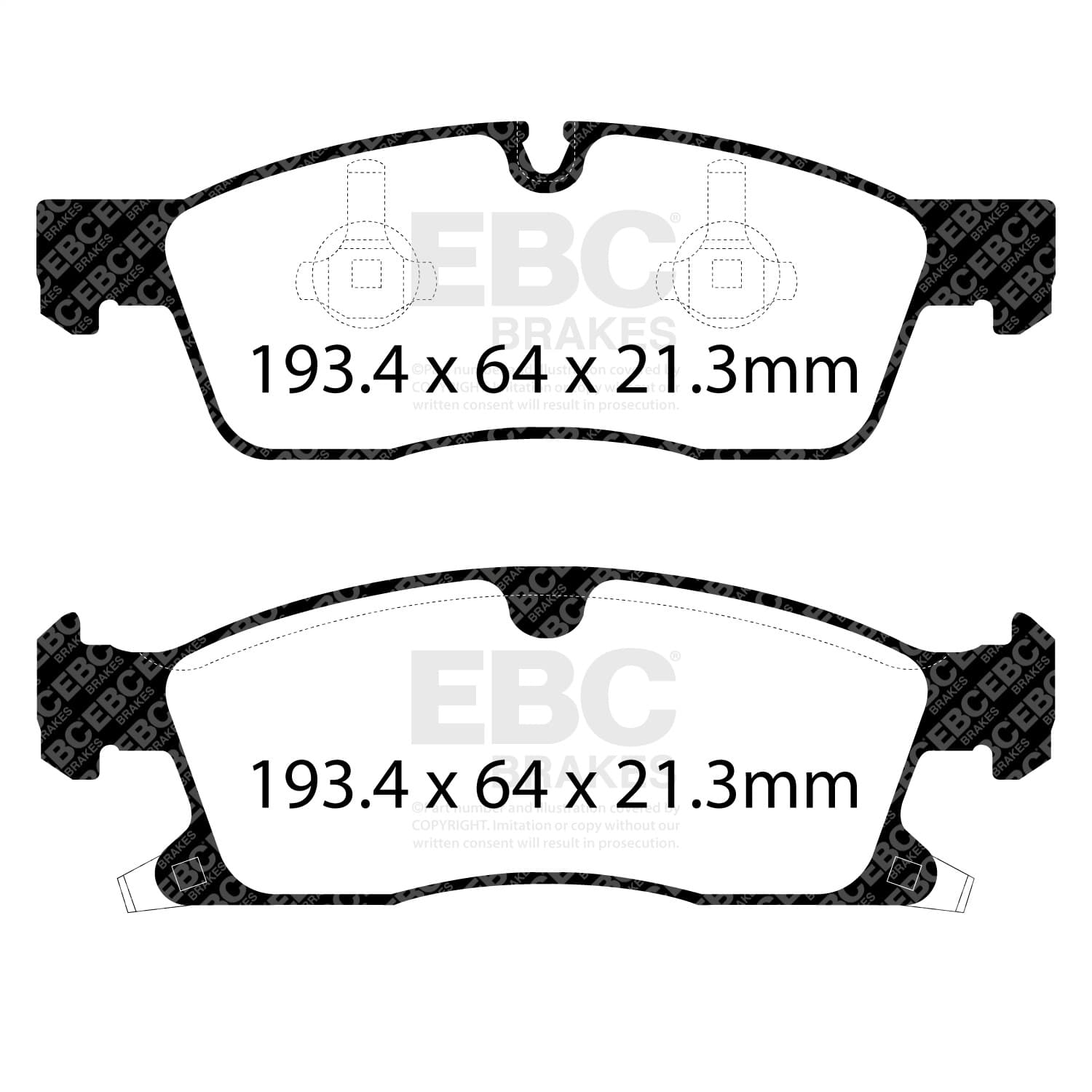 EBC Brakes - S15KF1259 - Front - Disc Brake Pad and Rotor Kit image 2