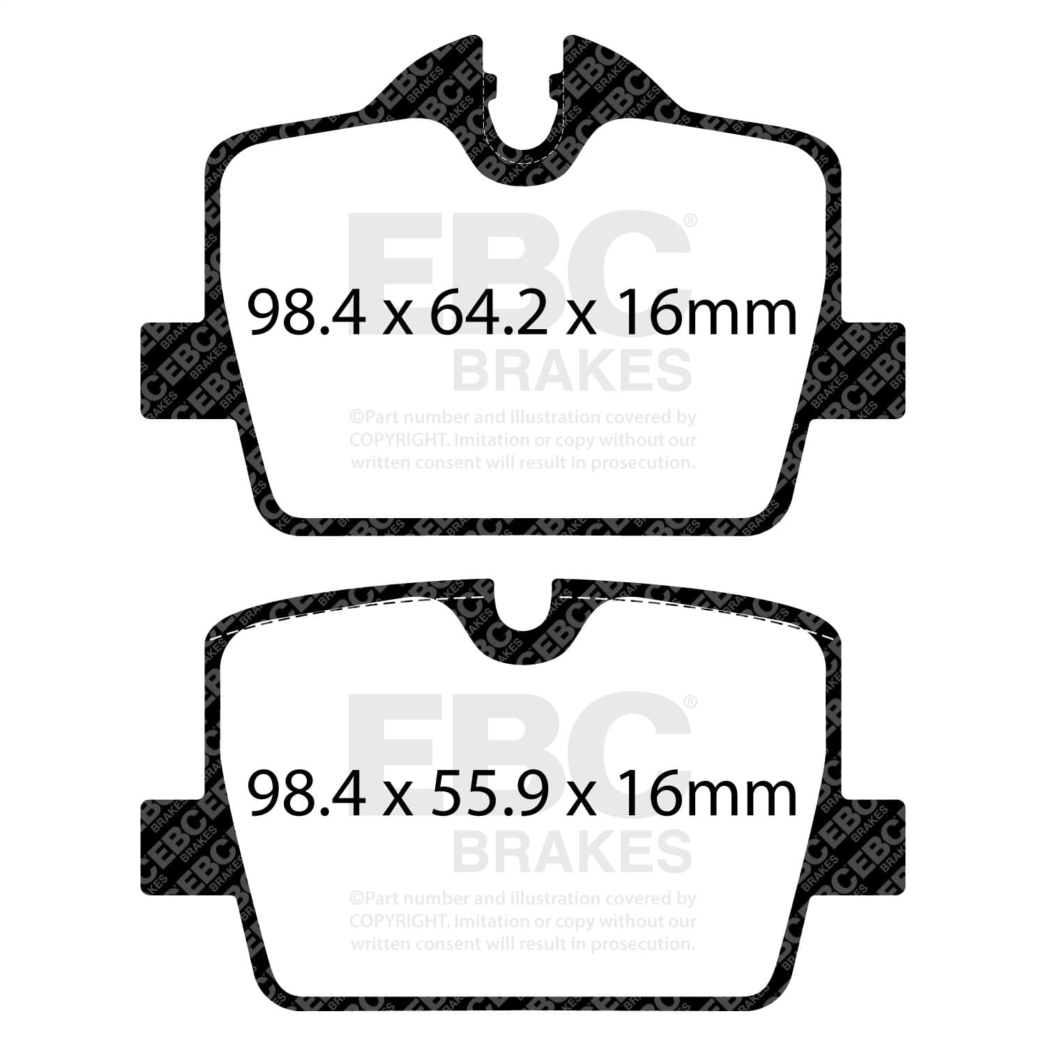 EBC Brakes - DP42405R - Disc Brake Pad image 2