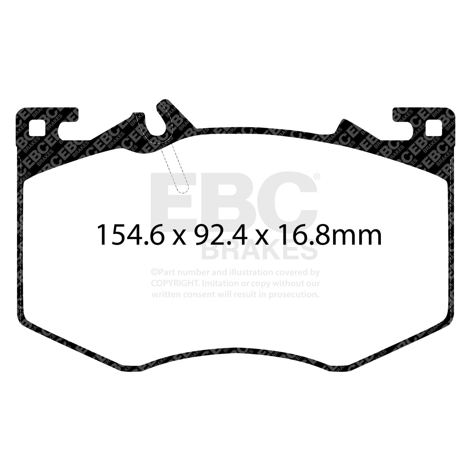 EBC Brakes - DP42423R - Disc Brake Pad image 2