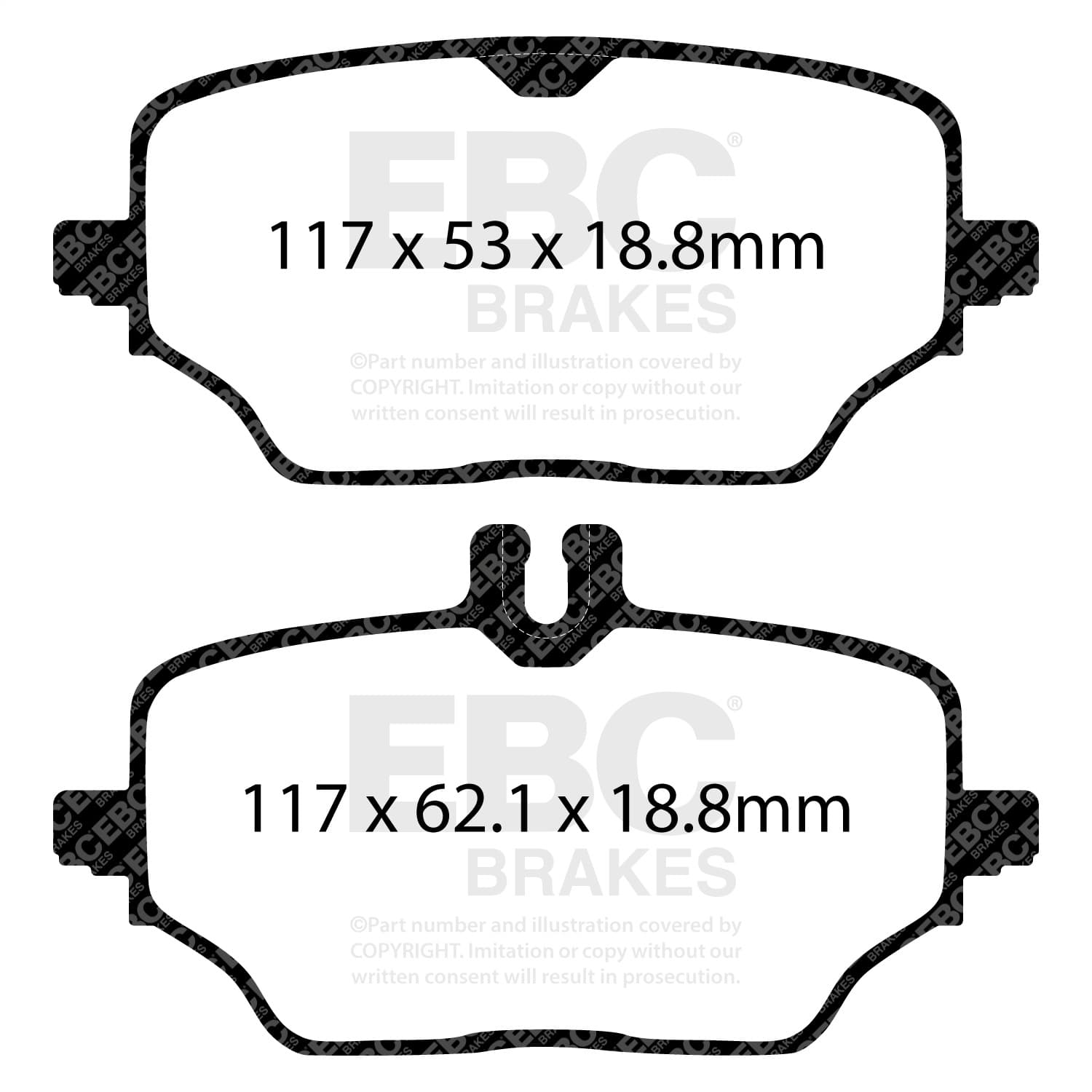 EBC Brakes - DP62426 - Disc Brake Pad image 2