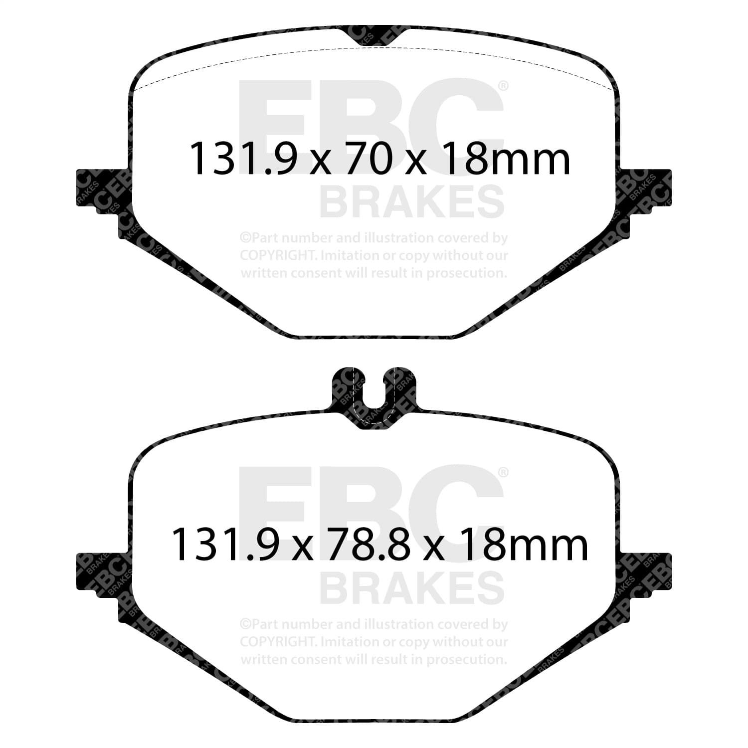 EBC Brakes - DP42443R - Disc Brake Pad image 1