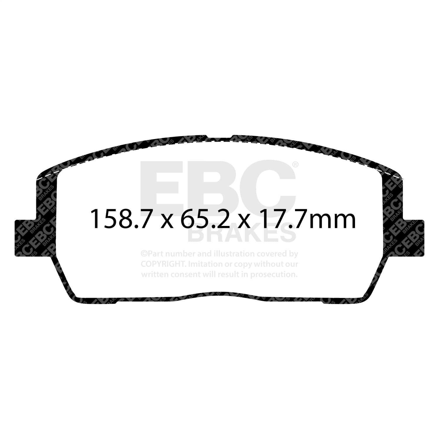 EBC Brakes - UD2215 - Disc Brake Pad image 2