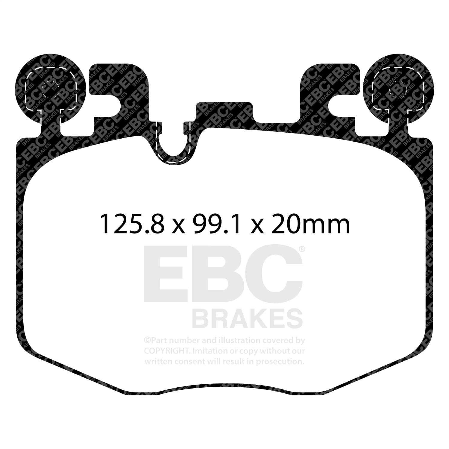 EBC Brakes - DP52522NDX - Disc Brake Pad image 3
