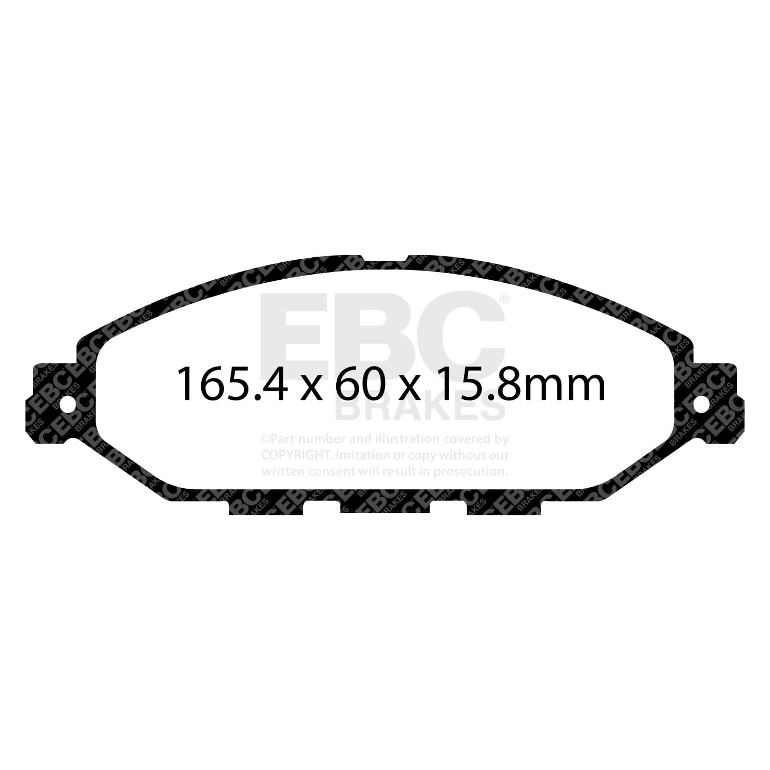 EBC Brakes - DP63010 - Disc Brake Pad image 2