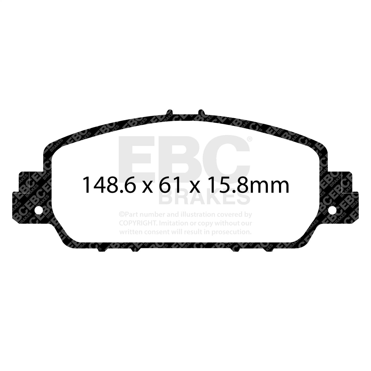 EBC Brakes - DP43014R - Disc Brake Pad image 2