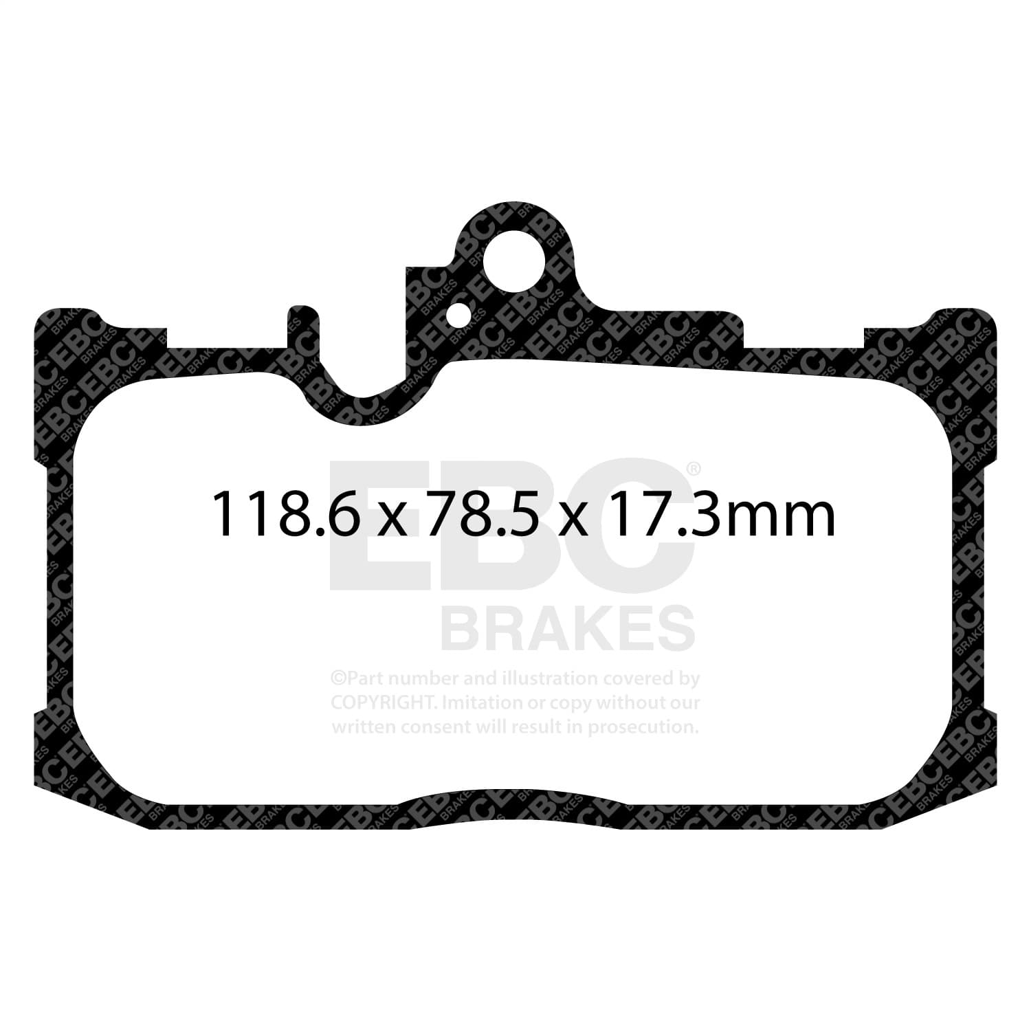 EBC Brakes - DP23017 - Disc Brake Pad image 3