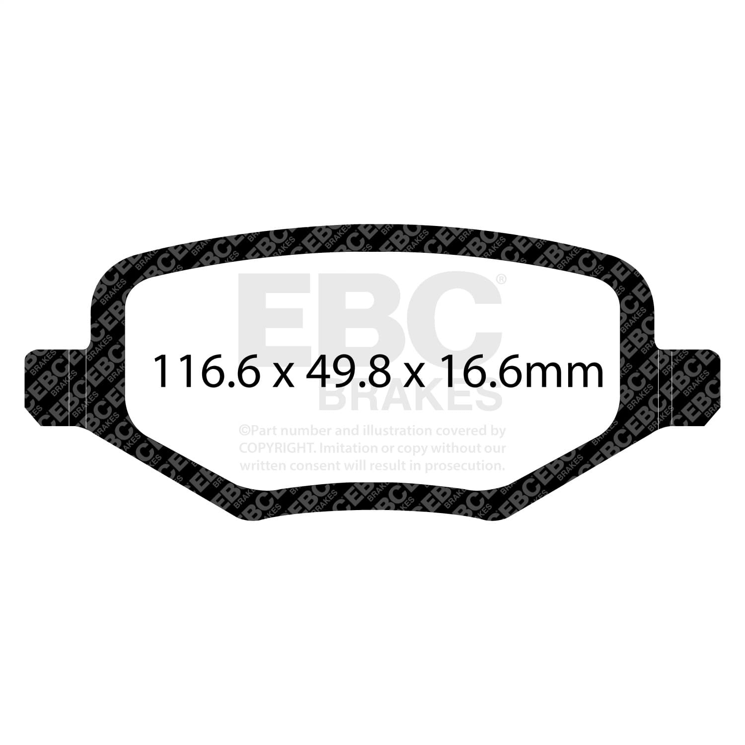 EBC Brakes - UD1657 - Disc Brake Pad image 5