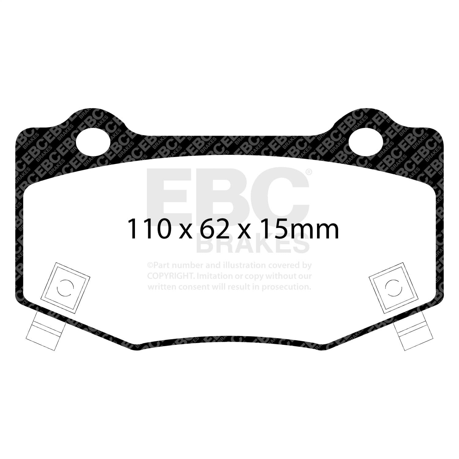 EBC Brakes - DP33023C - Disc Brake Pad image 2