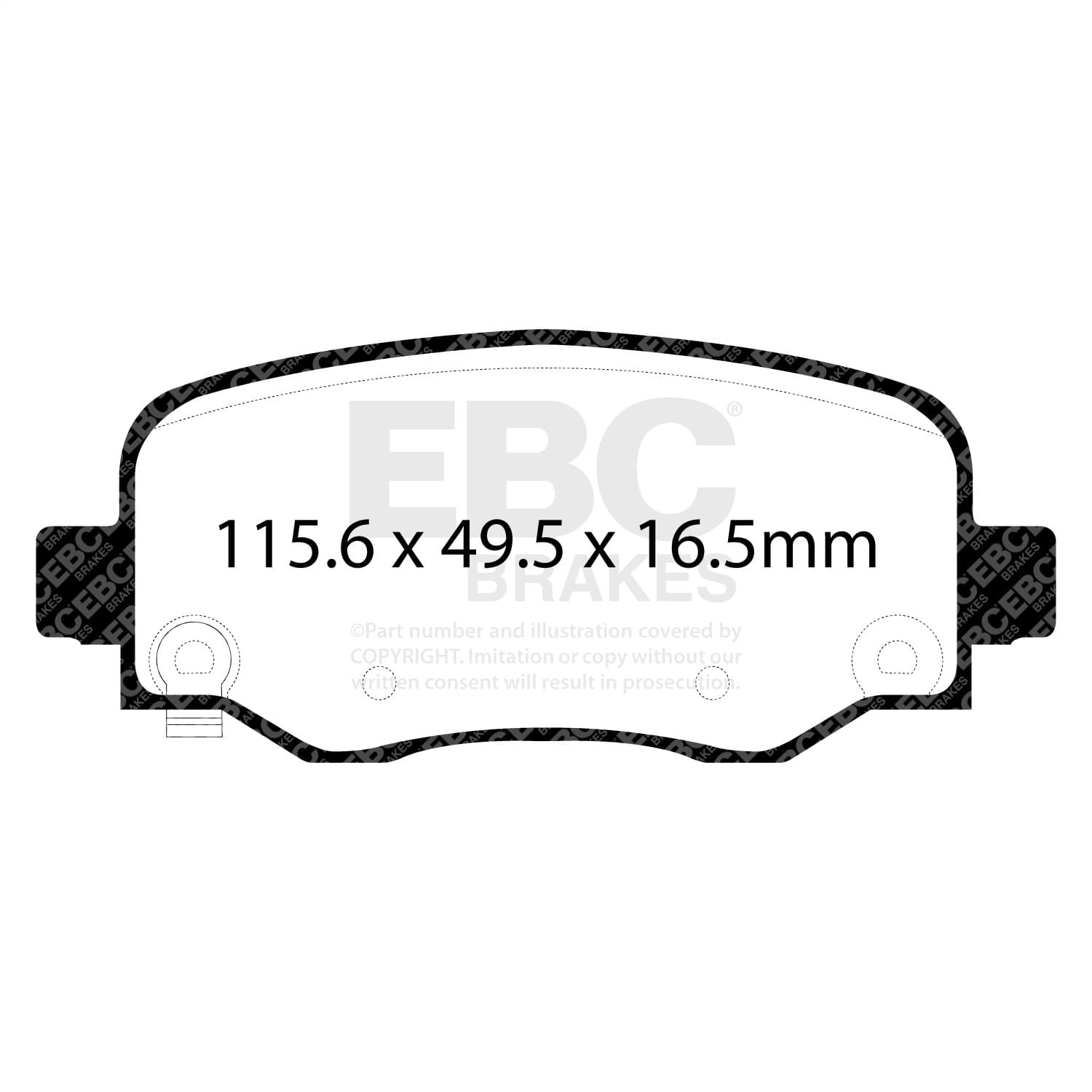 EBC Brakes - DP43031R - Disc Brake Pad image 3