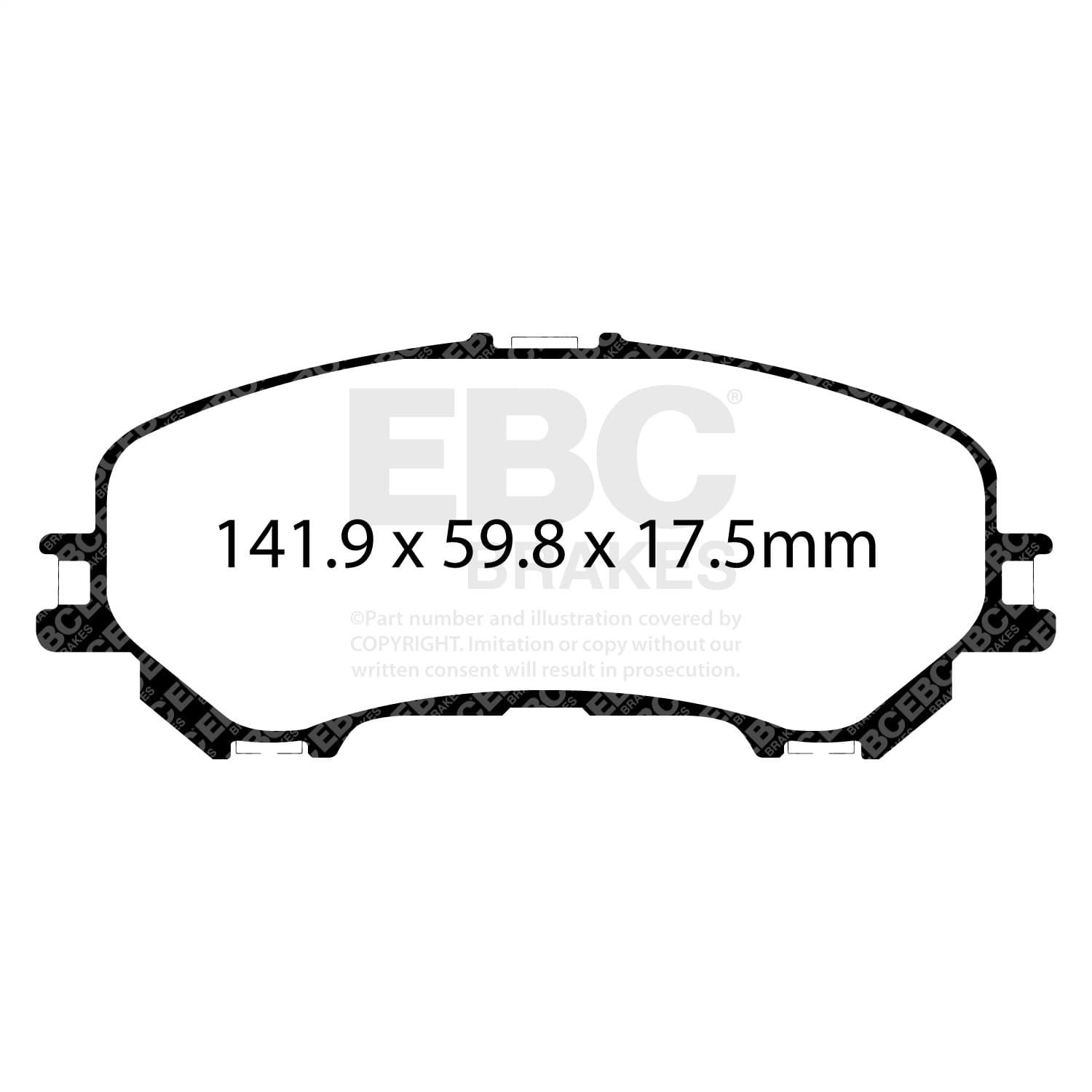 EBC Brakes - DP63032 - Disc Brake Pad image 4