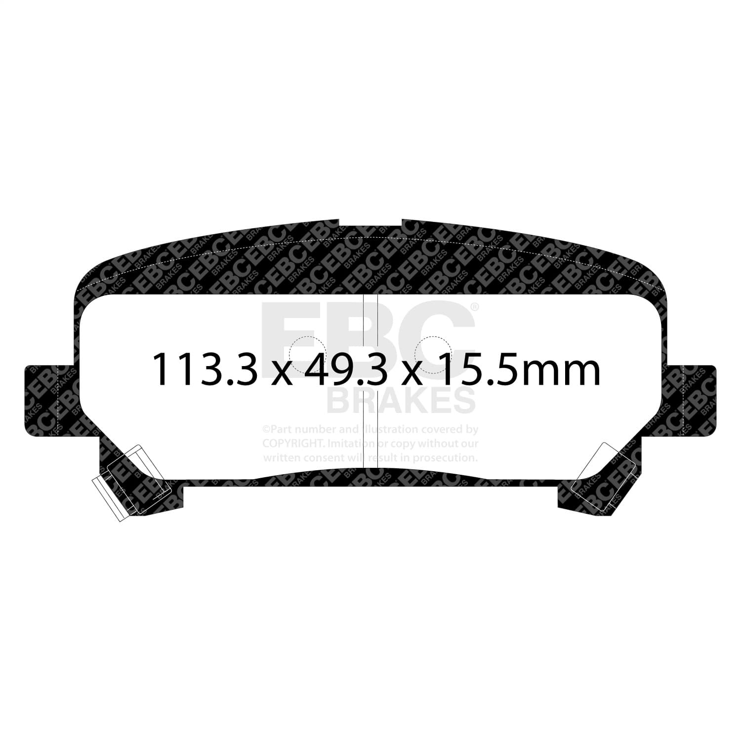 EBC Brakes - DP43045R - Disc Brake Pad image 4
