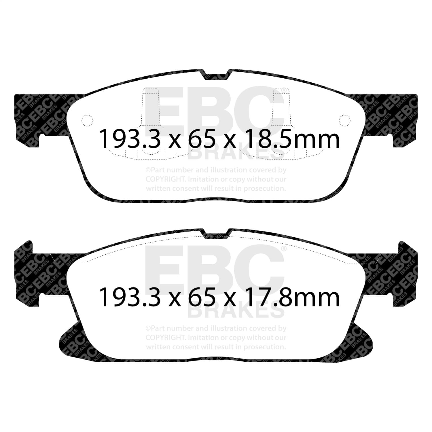 EBC Brakes - DP43046R - Disc Brake Pad image 3