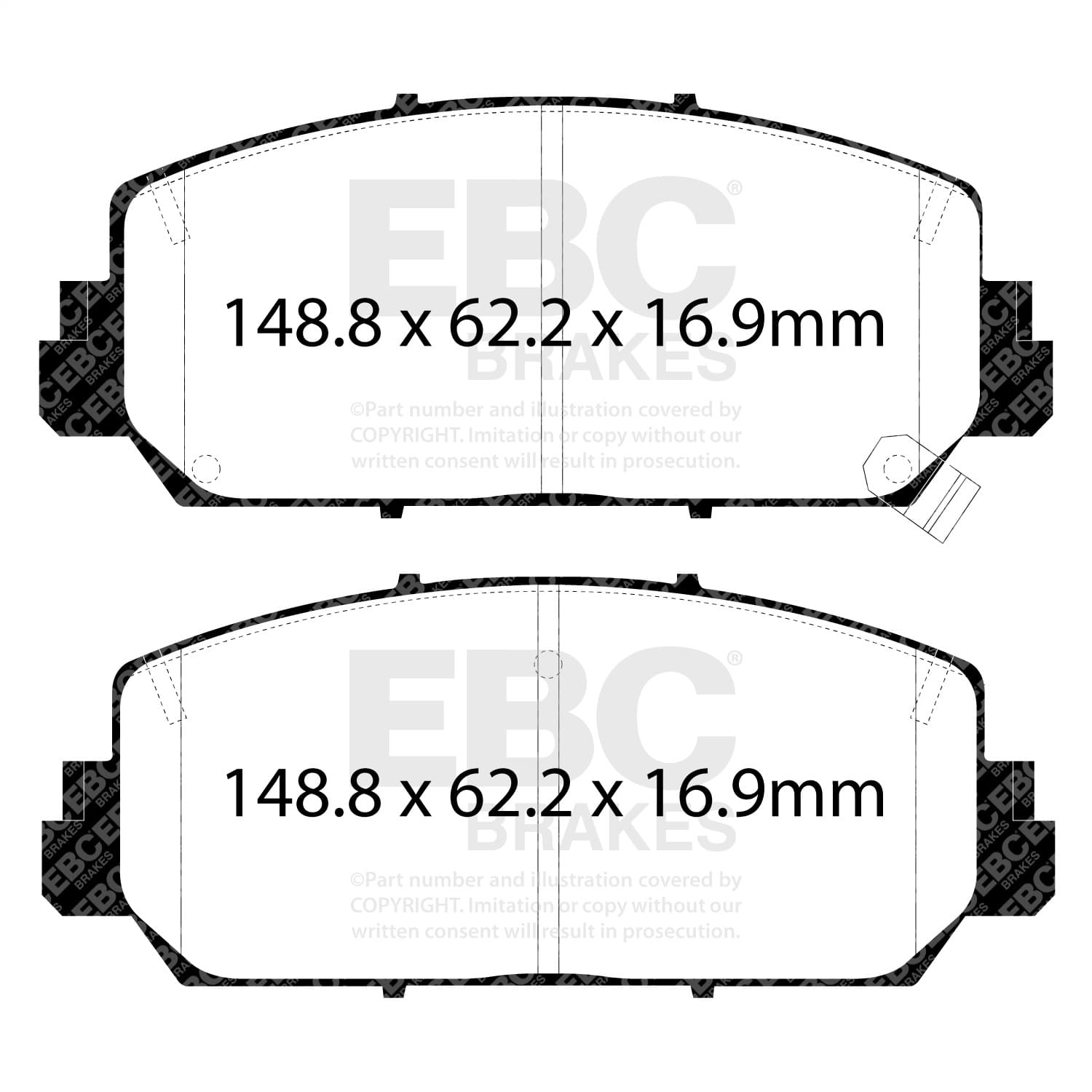 EBC Brakes - DP33049C - Disc Brake Pad image 2