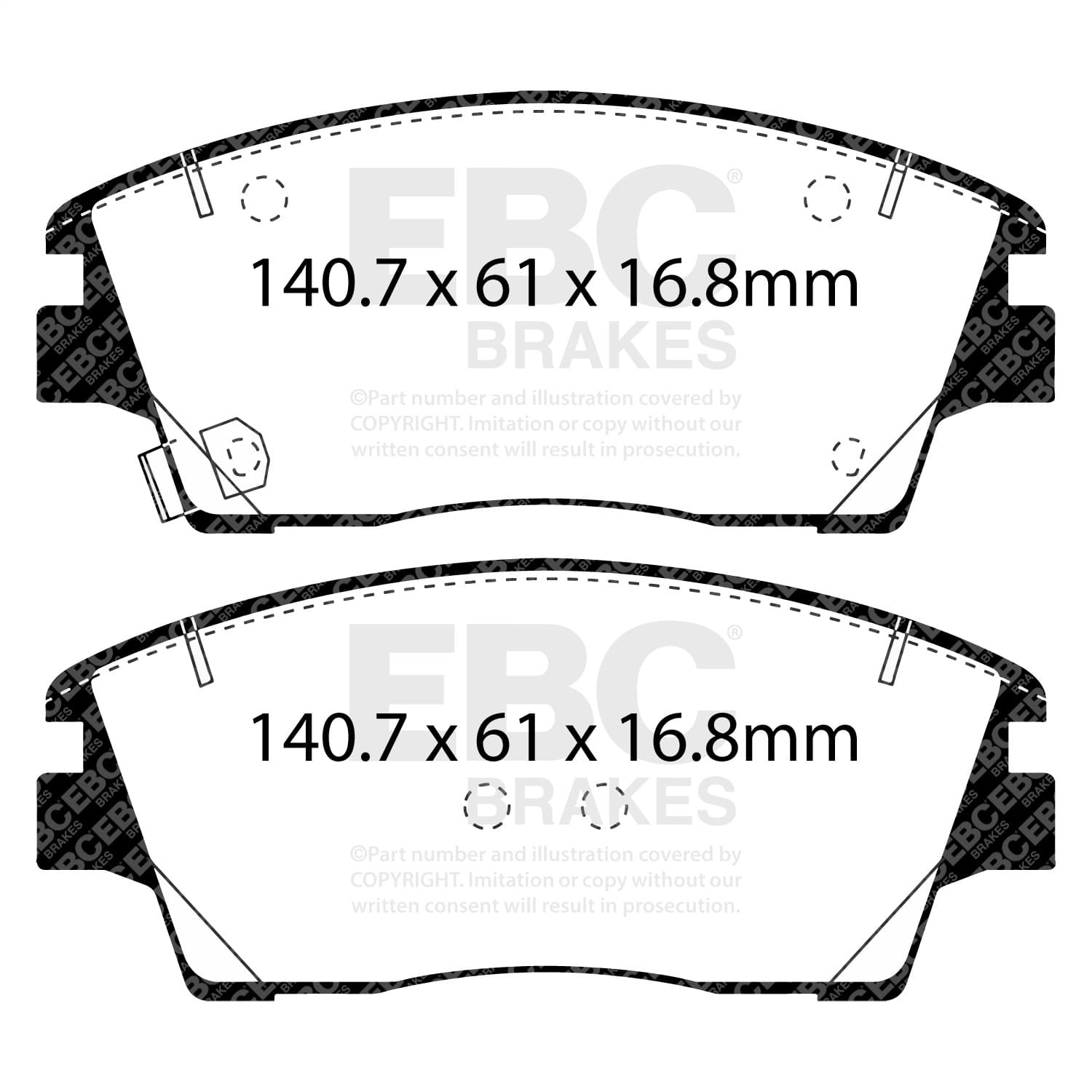 EBC Brakes - DP23053 - Disc Brake Pad image 3