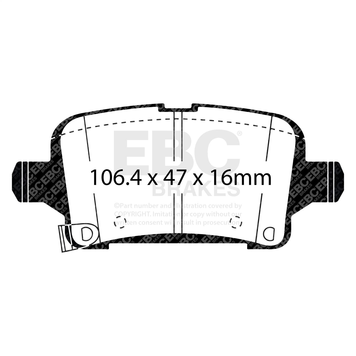 EBC Brakes - DP23057 - Disc Brake Pad image 4