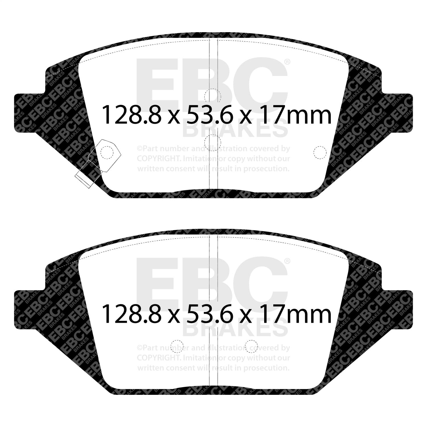 EBC Brakes - UD1864 - Disc Brake Pad image 4