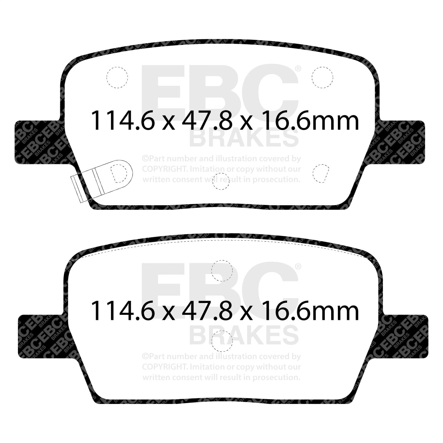EBC Brakes - DP43064R - Disc Brake Pad image 4