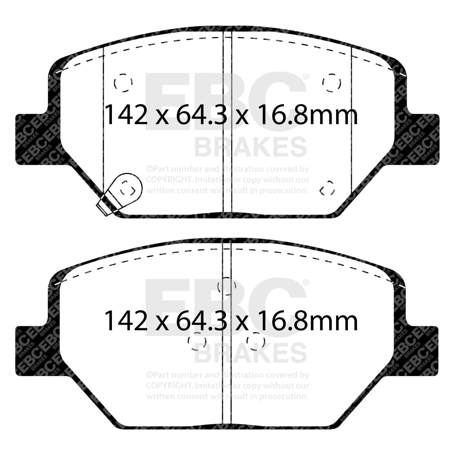 EBC Brakes - DP23065 - Disc Brake Pad image 2