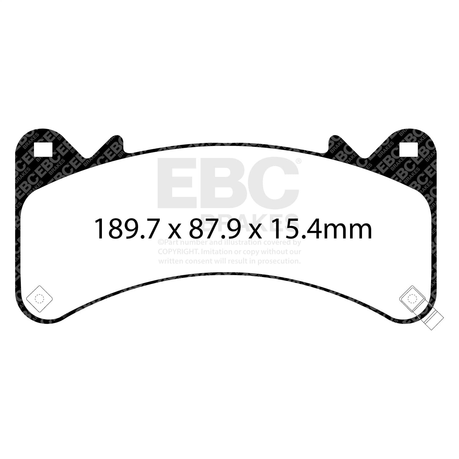 EBC Brakes - DP63067 - Disc Brake Pad image 1