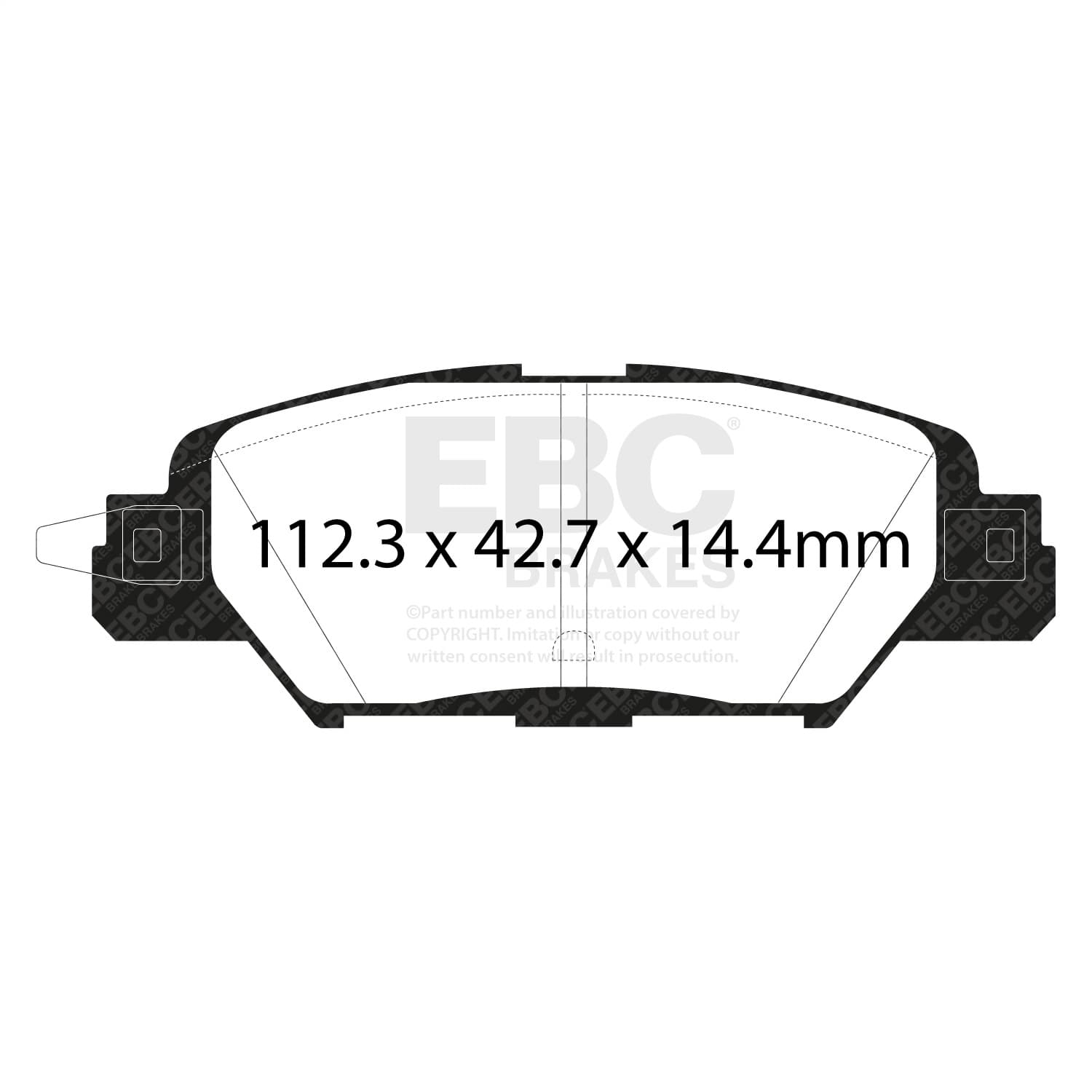 EBC Brakes - DP23071 - Disc Brake Pad image 2
