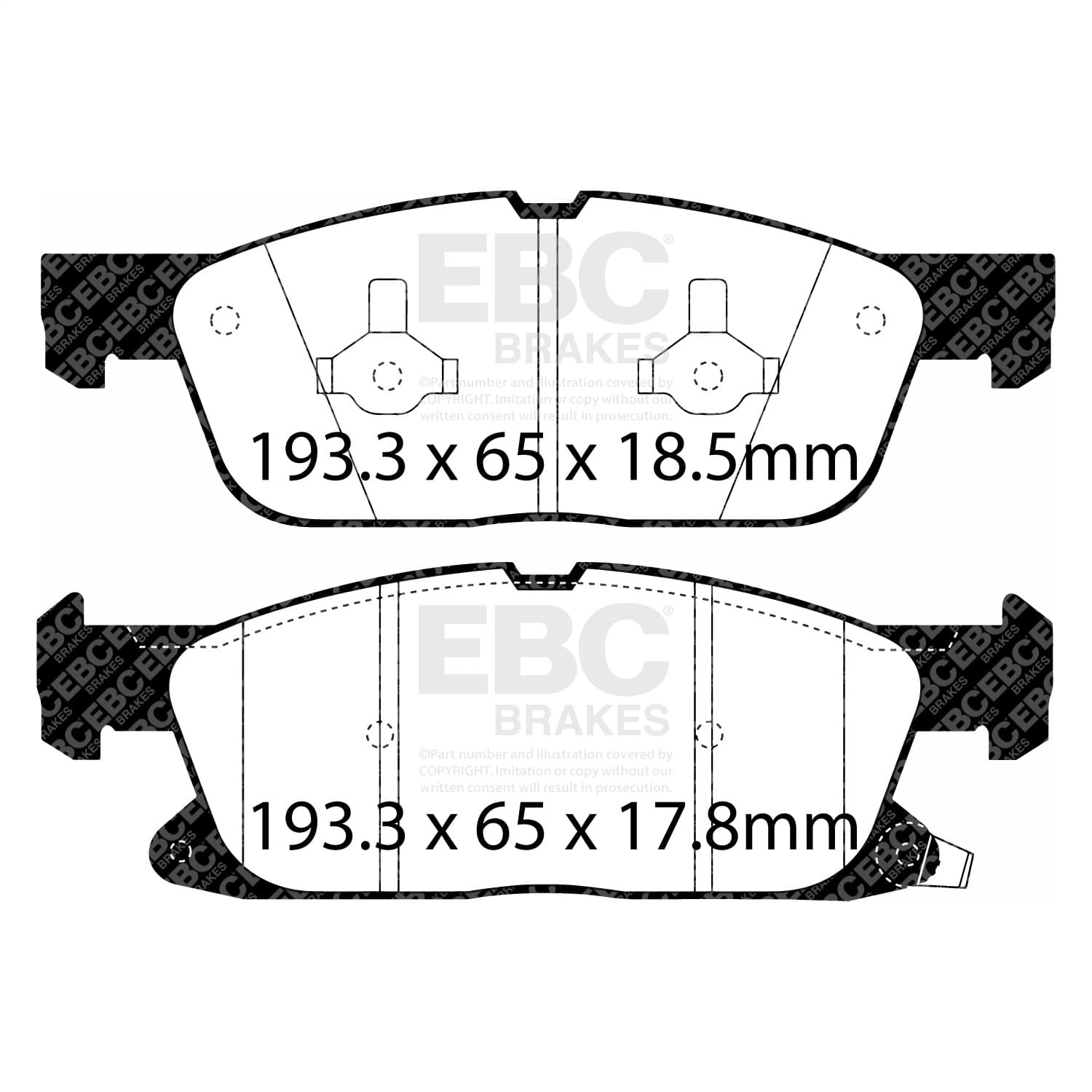 EBC Brakes - DP43072R - Disc Brake Pad image 4