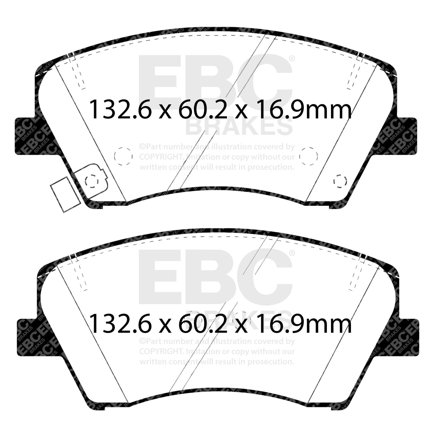 EBC Brakes - DP43075R - Disc Brake Pad image 3