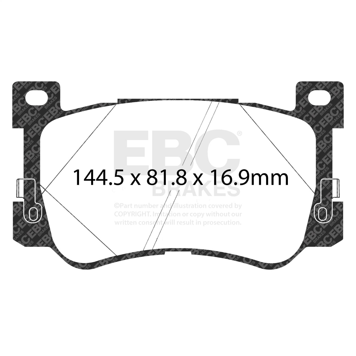 EBC Brakes - DP23076 - Disc Brake Pad image 2