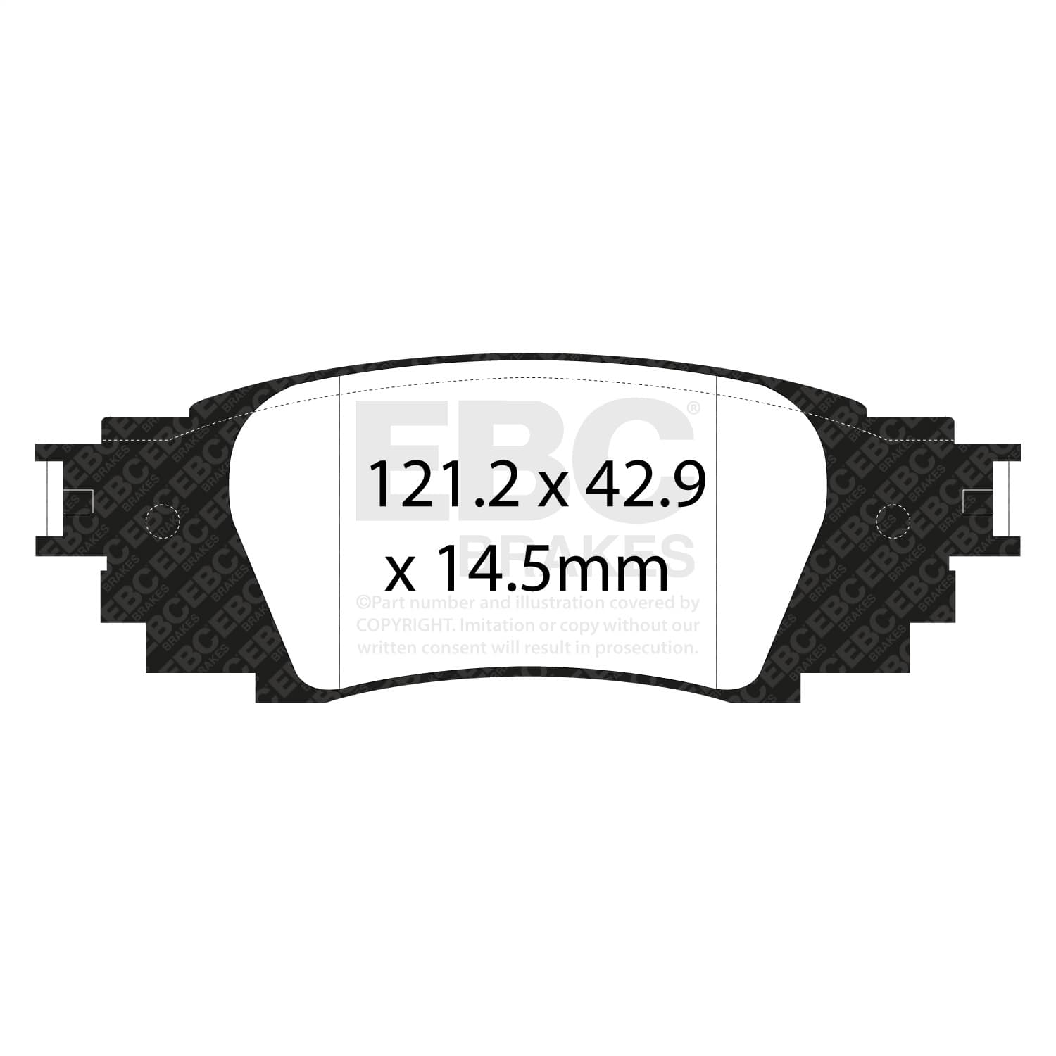 EBC Brakes - DP43080R - Disc Brake Pad image 4