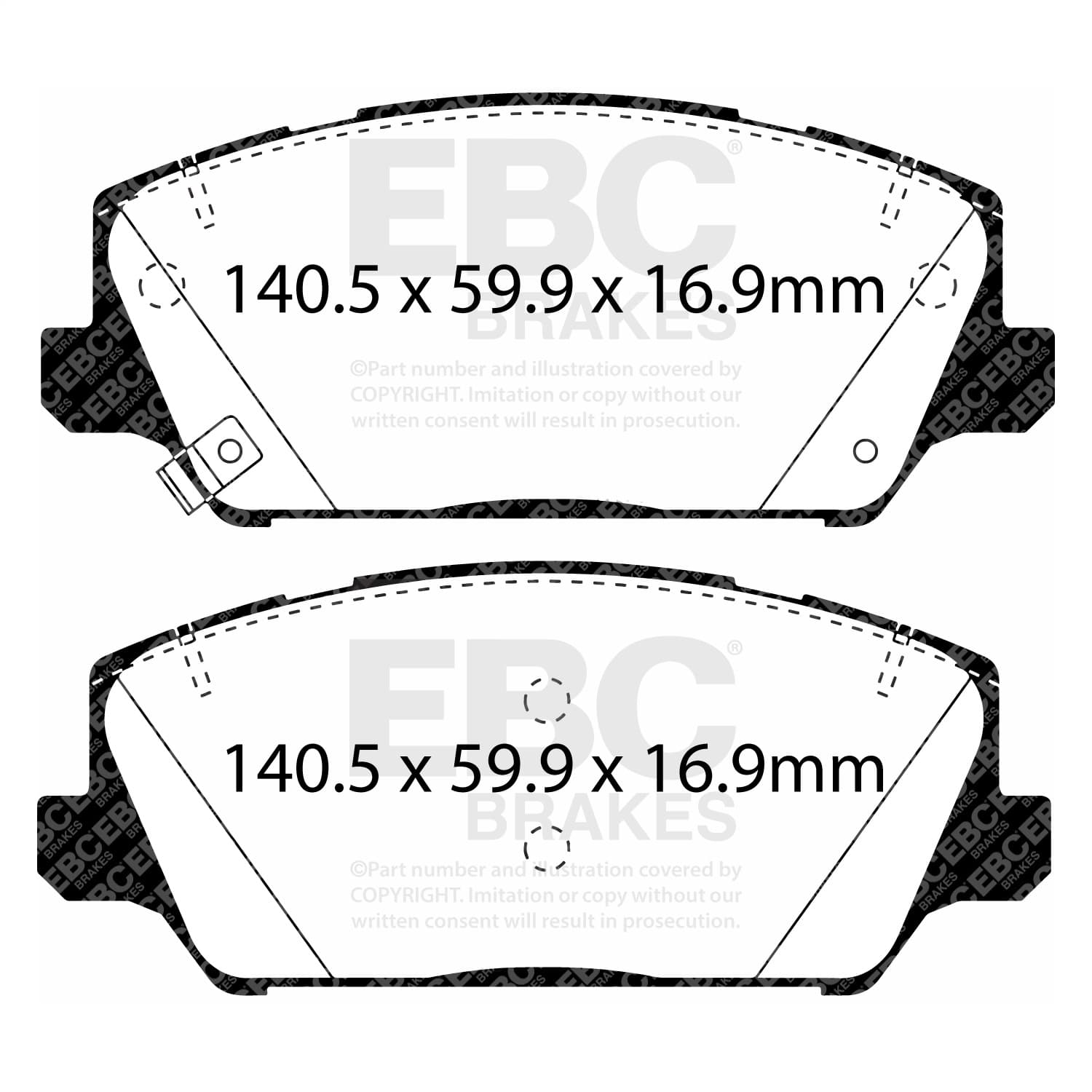 EBC Brakes - DP23082 - Disc Brake Pad image 4